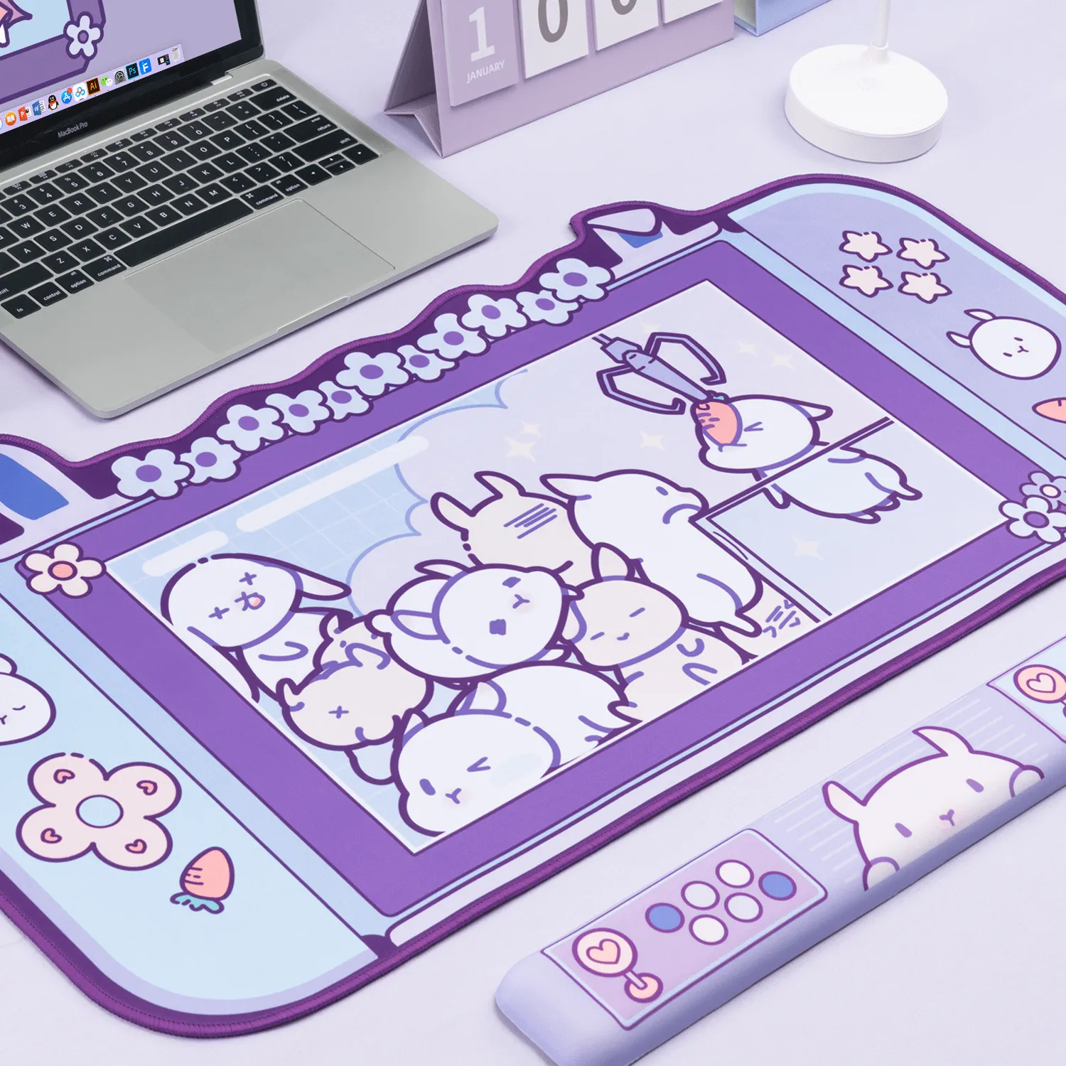 GeekShare Magic Bunny Mouse Pad and Desk Mat – Original mouse pads by GeekShare