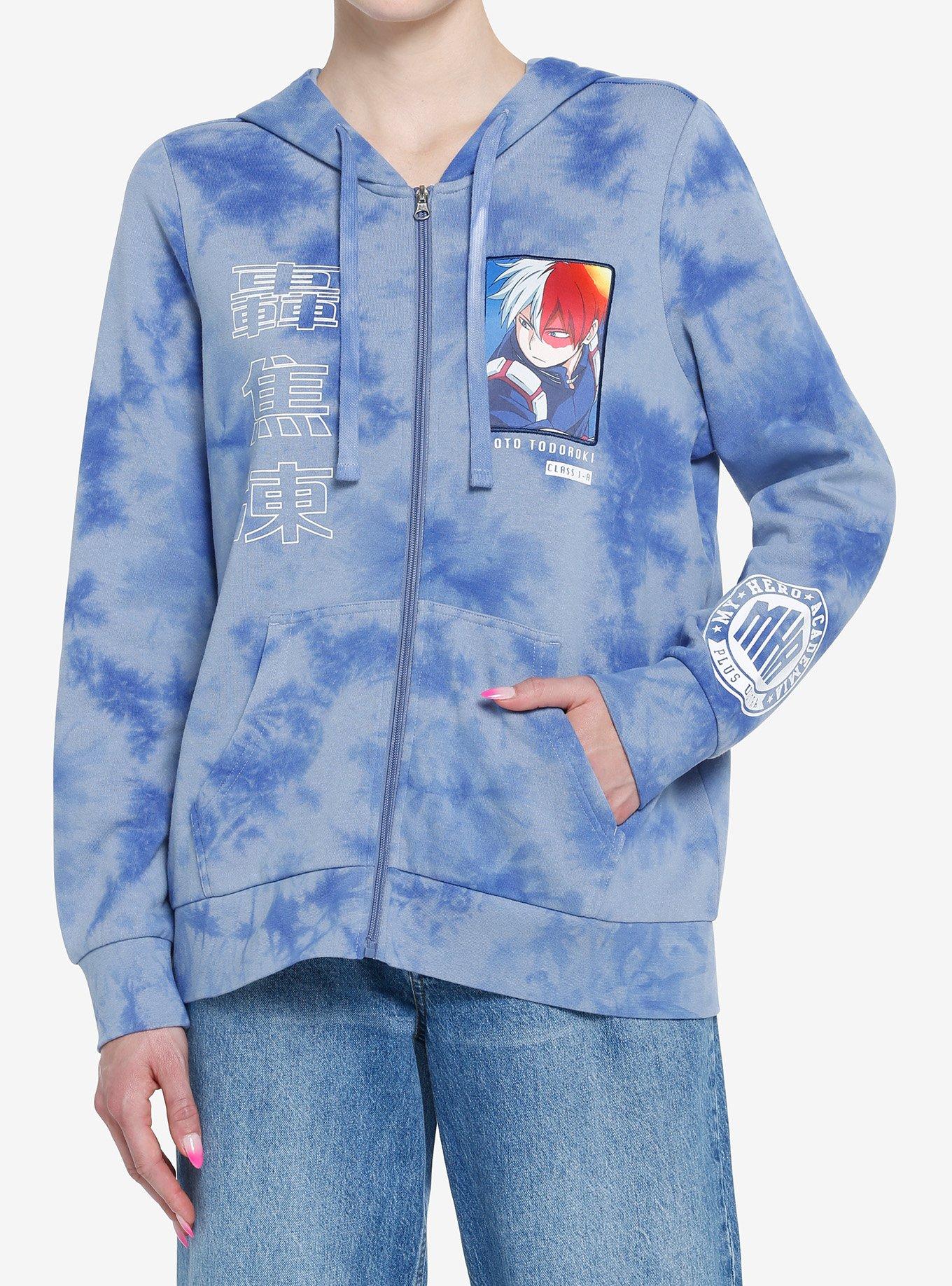 Todoroki Blue Wash Hoodie – My Hero Academia hoodies by Hot Topic