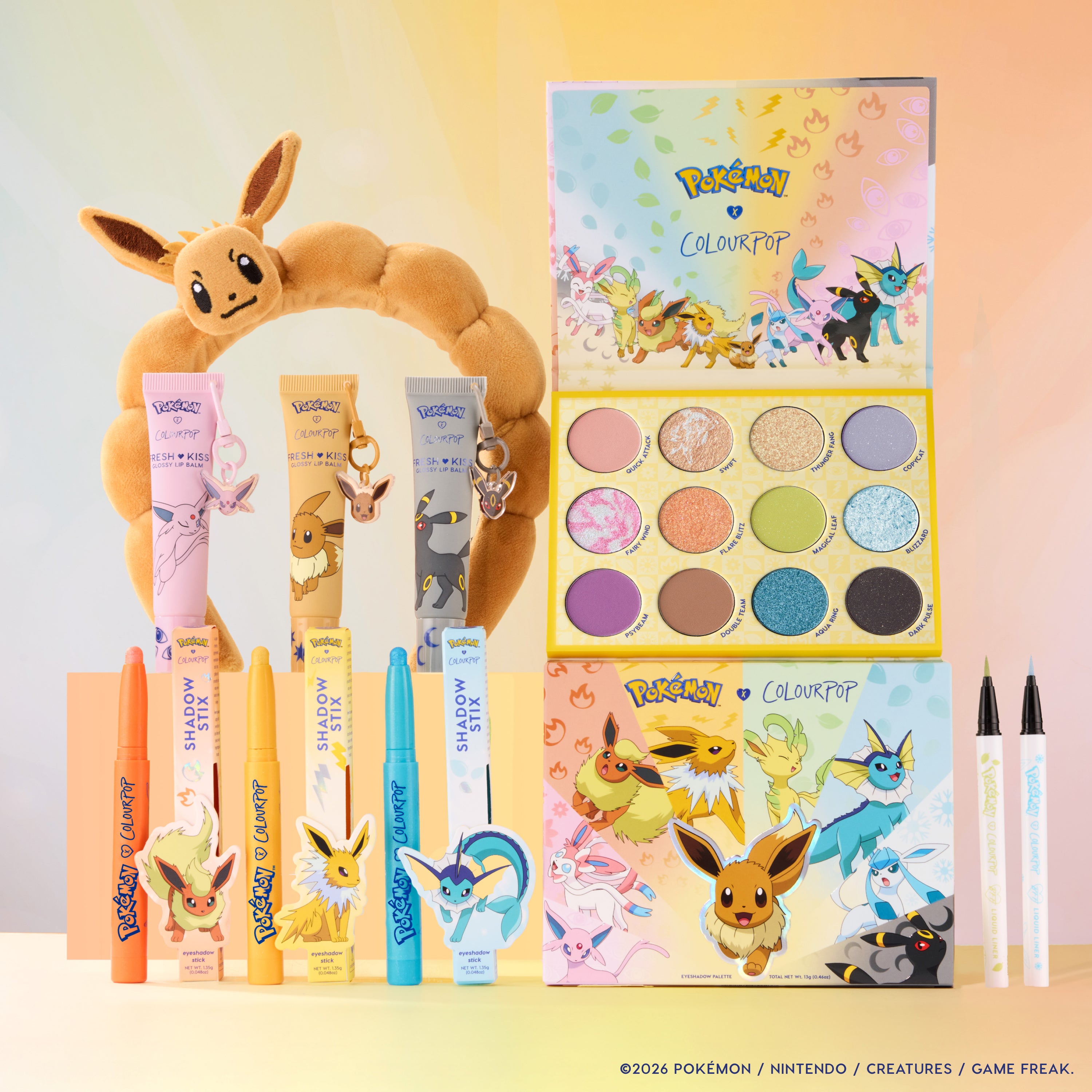 Infinite Possibilities – Eevee gift sets by colourpop