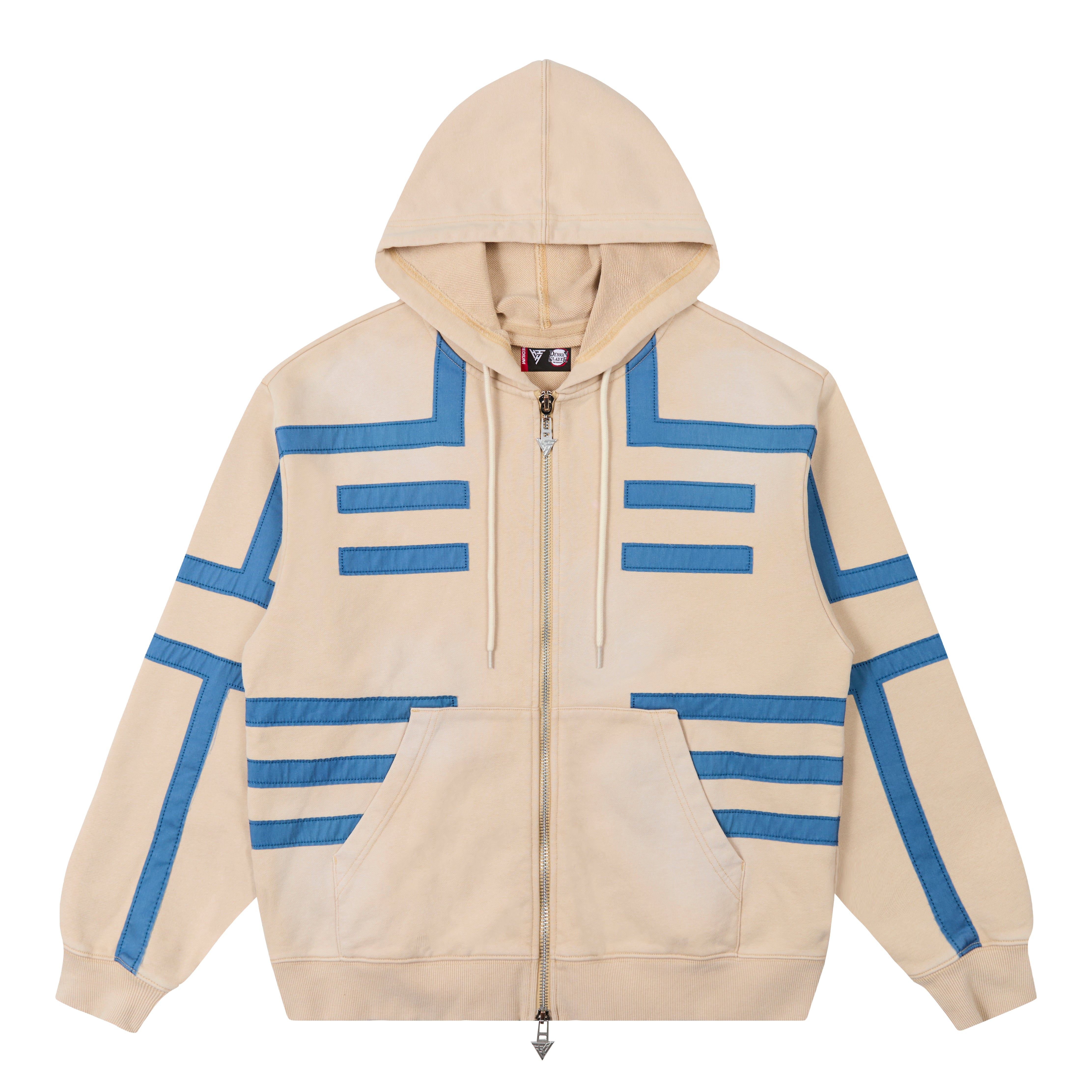 DEMON SLAYER AKAZA ZIP UP HOODIE (CREAM) – Demon Slayer hoodies by Hypland