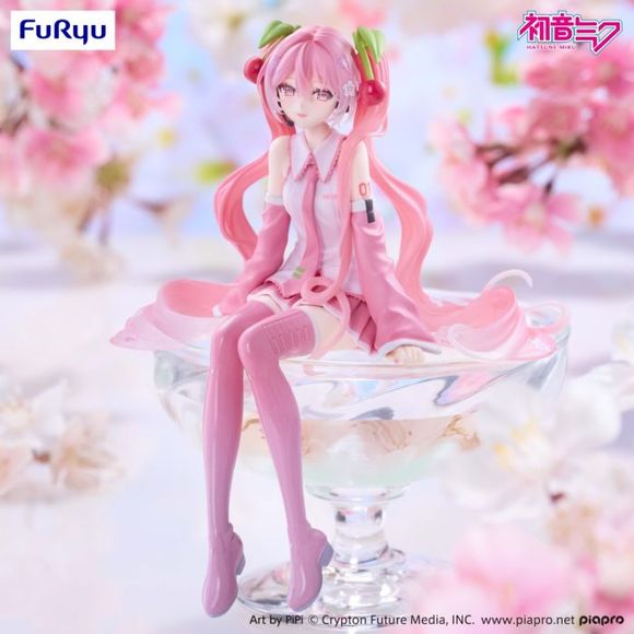 (PRE-ORDER: MAY 2027) FuRyu Hatsune Miku Sakura Miku 2026 Smile Ver. Noodle Stopper Figure – Various action figures by FuRyu
