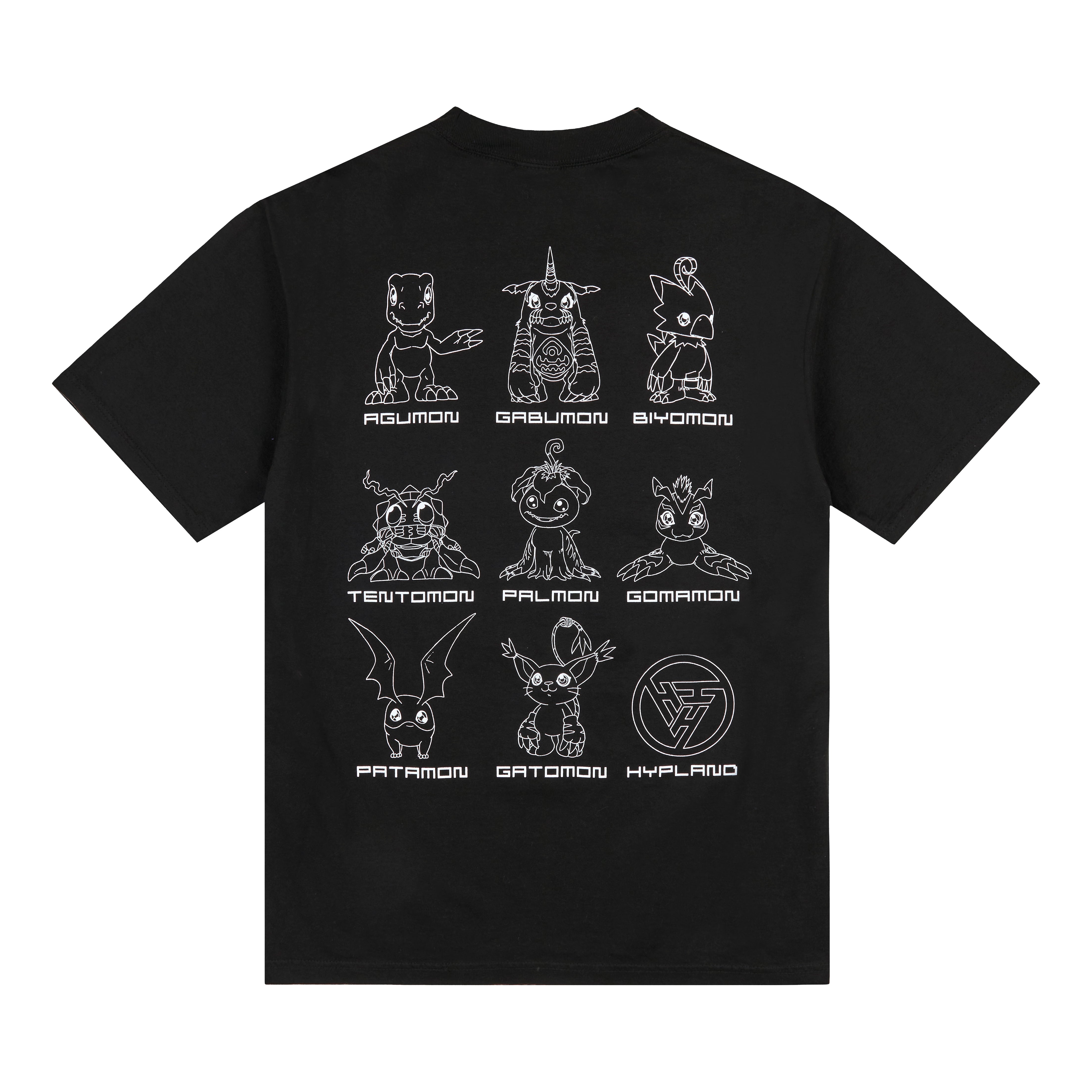 DIGIMON LIST SHIRT (BLACK) – Digimon shirts by Hypland