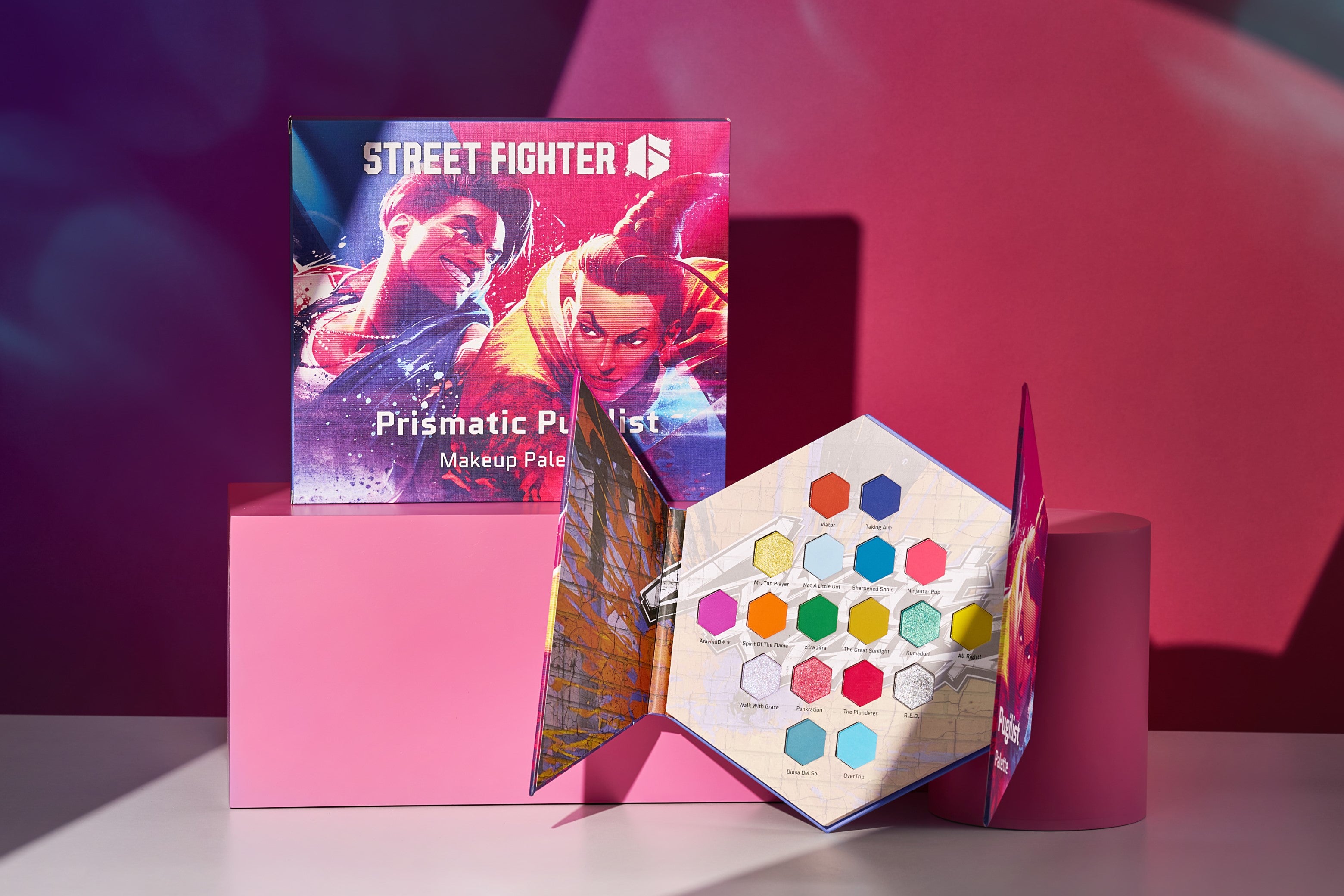 Prismatic Pugilist Makeup Palette – Street Fighter makeup by gamebeauty