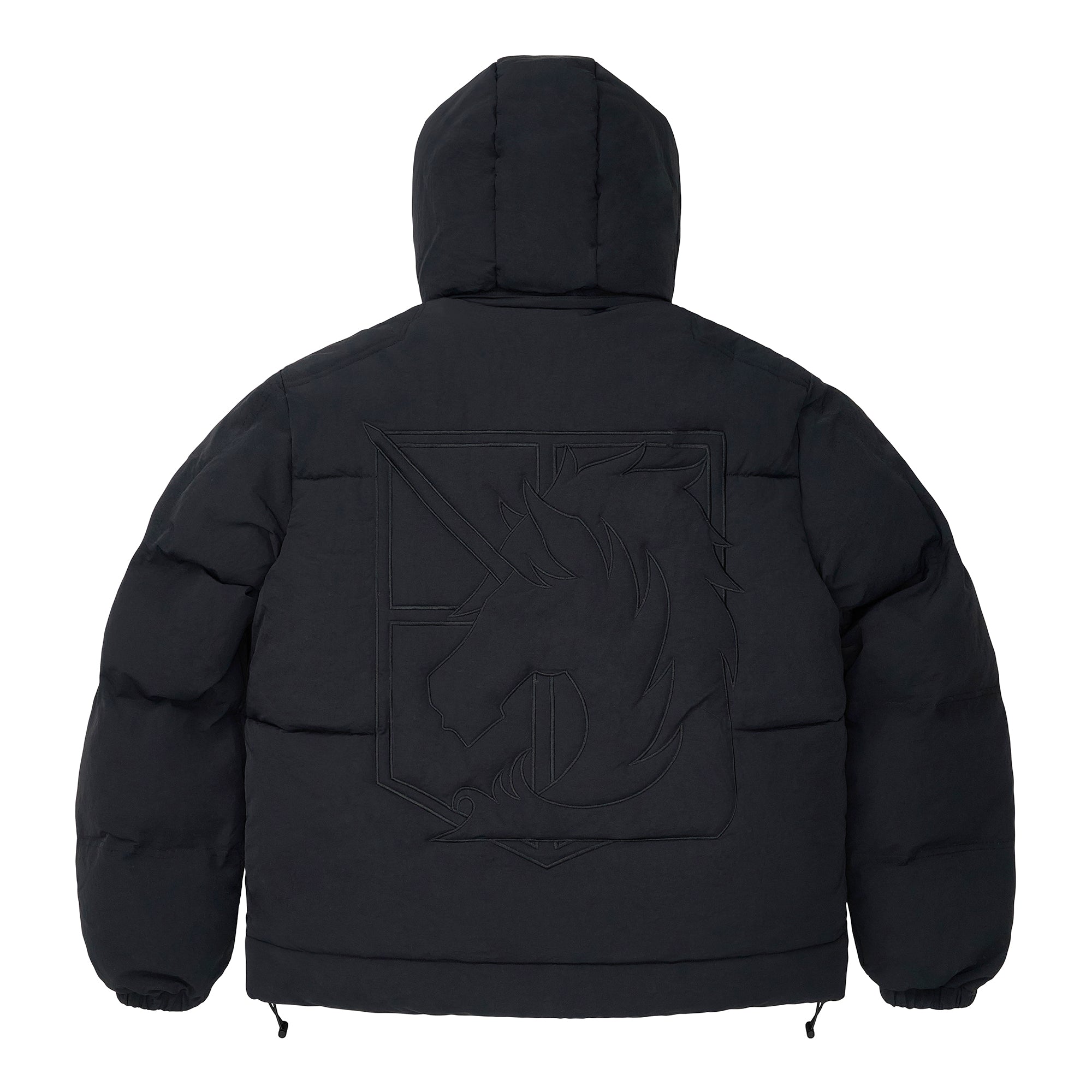 AOT MILITARY PUFFER (BLACK) – Attack On Titan jackets by hypland