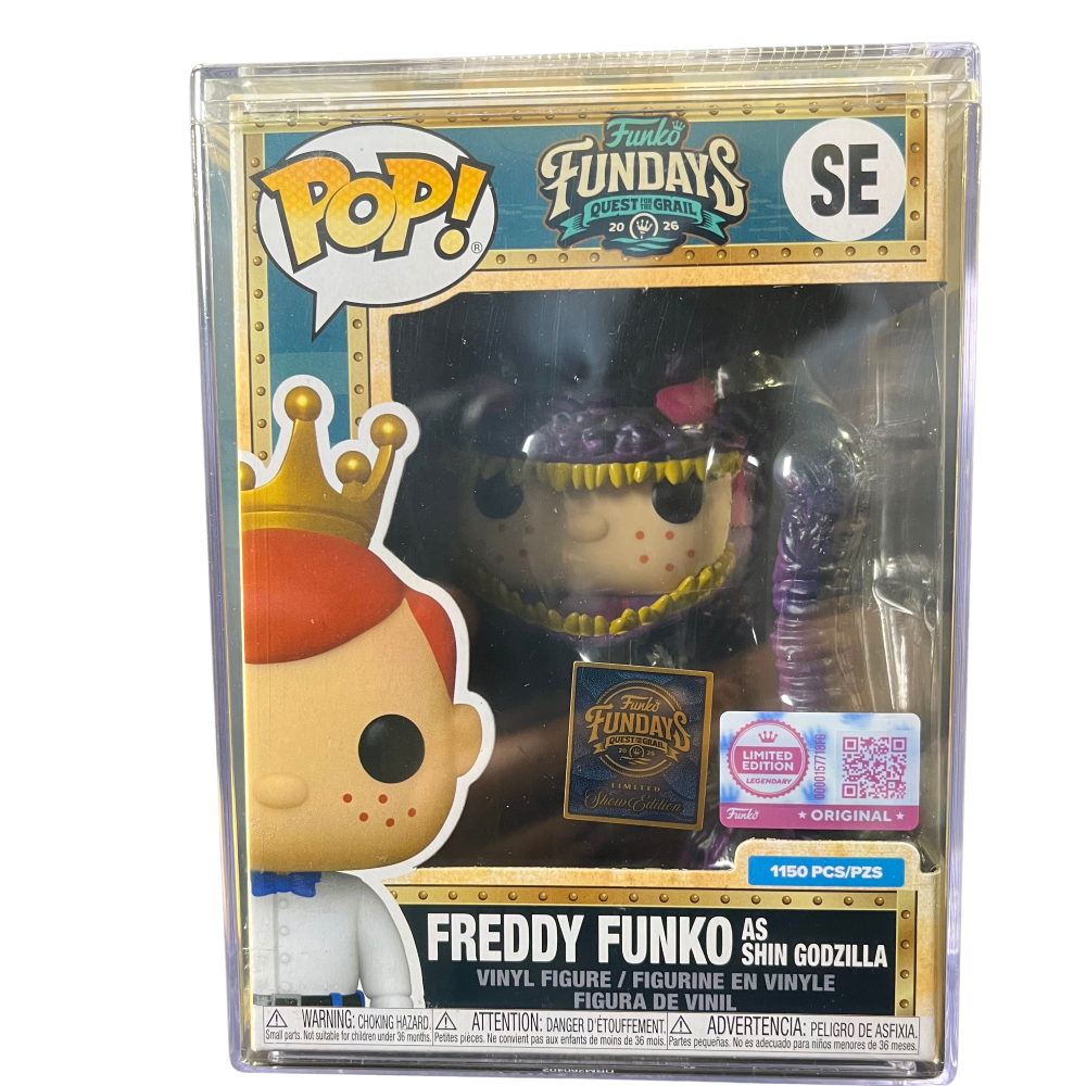 * Funko Pop! Freddy Funko As Shin Godzilla with Pink Eyes, Sealed Stack SE – 2026 Fundays Quest For The Grail Limited Edition /1150 pieces Vinyl Figure – Various vinyl figures by Auction