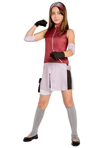Naruto Shippuden Sakura Costume for Girls – Naruto naruto by HalloweenCostumes.com