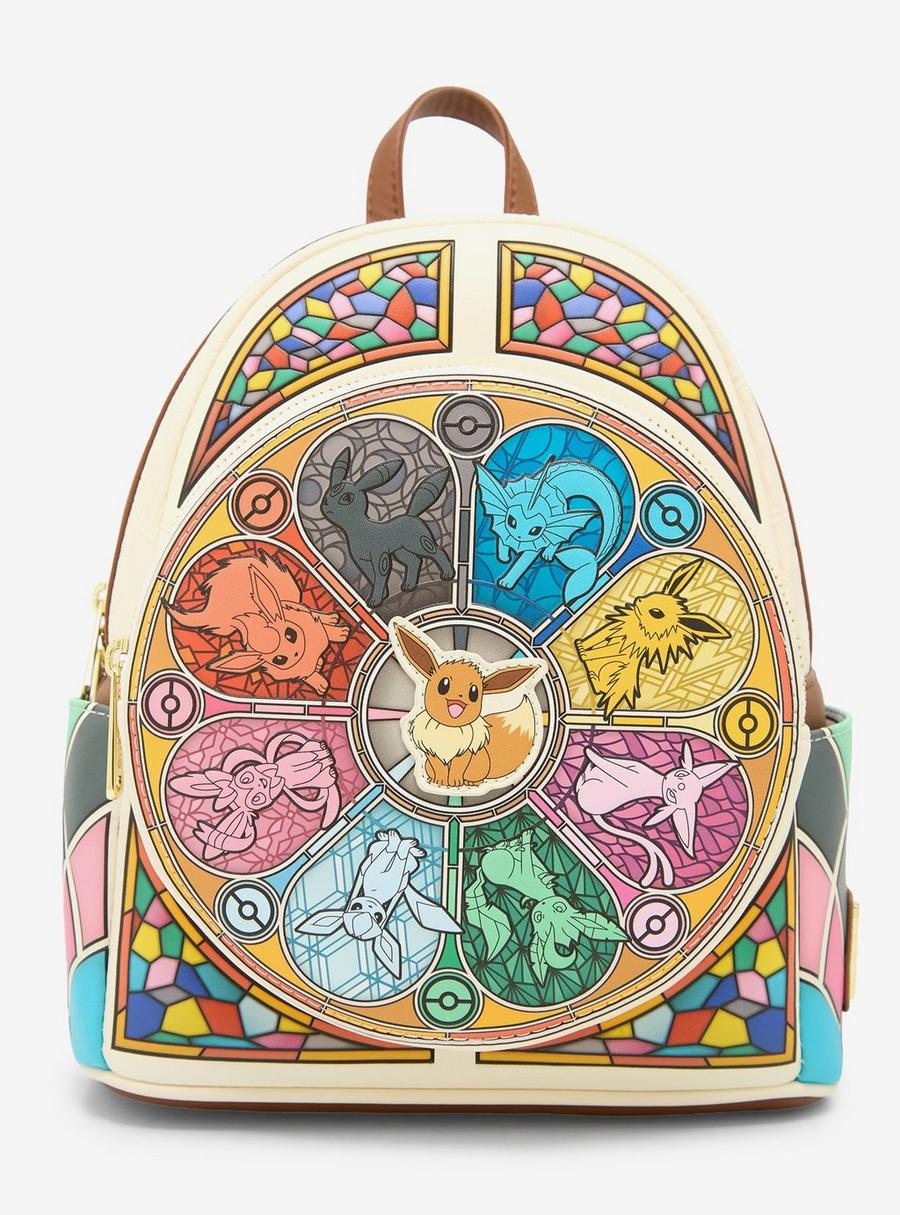 Loungefly Pokémon Eevee Evolutions Stained Glass Mini Backpack – Pokémon backpacks by Loungefly