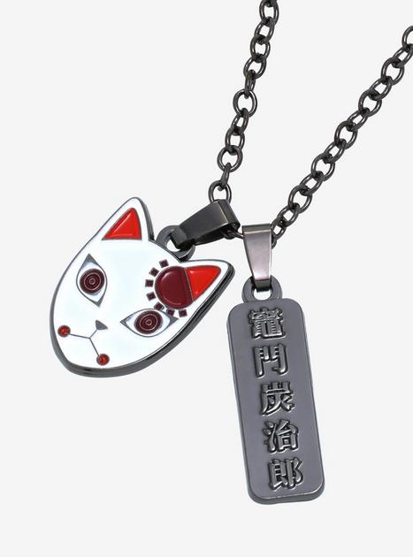 Tanjiro Warding Mask Necklace – Demon Slayer necklaces by RockLove / Licensed Retailer