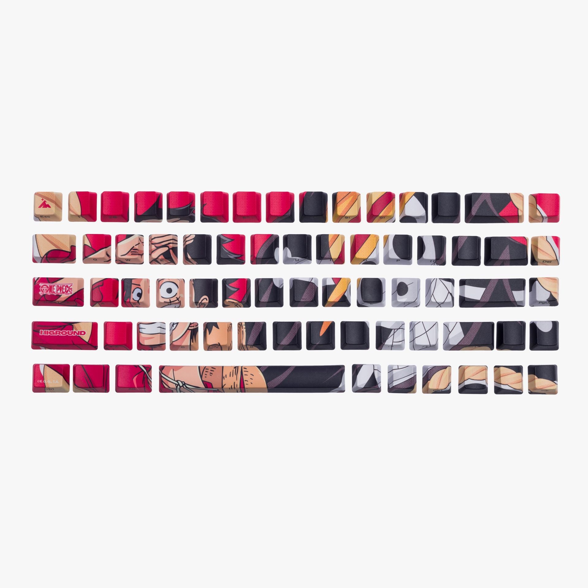 One Piece x HG 68 Keycaps Set - Luffy – Various accessories by OnePiece x HG