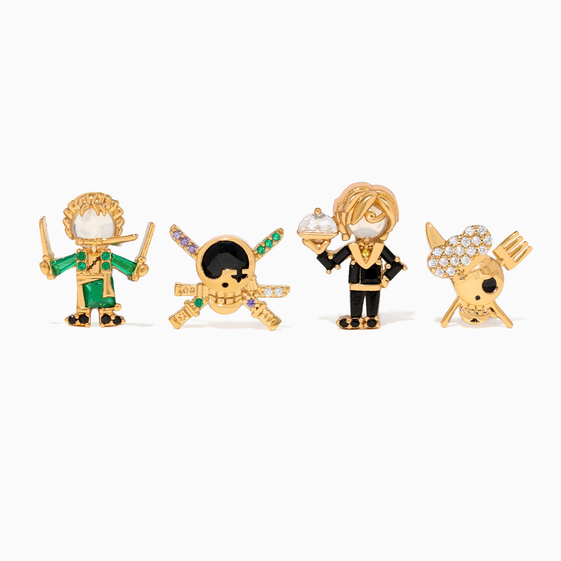 One Piece Zoro & Sanji Earring Set – One Piece earrings by Girls Crew