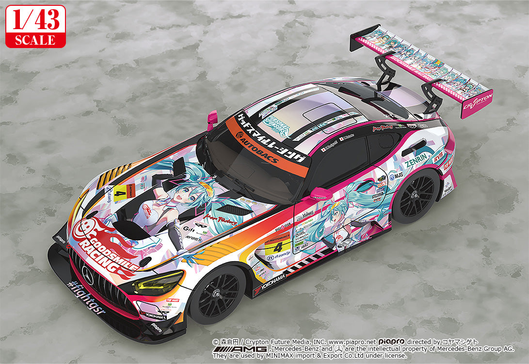 Good Smile Racing - 1/43rd Scale Good Smile Hatsune Miku AMG 2021 SUPER GT 100th Race Commemorative Ver. – Hatsune Miku statues by GOODSMILE RACING