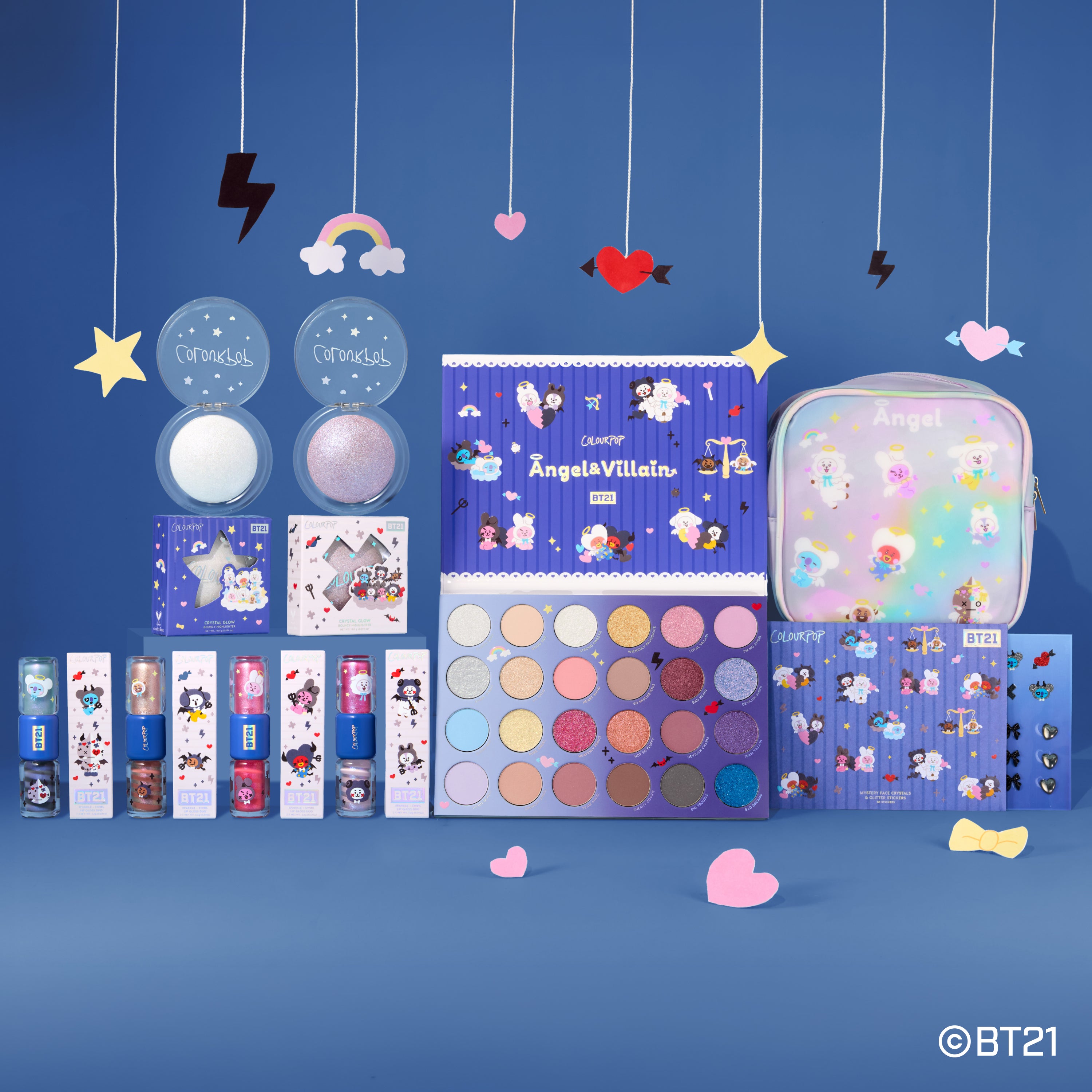 BT21 x ColourPop Angel & Villain Collection – Luffy gift sets by colourpop