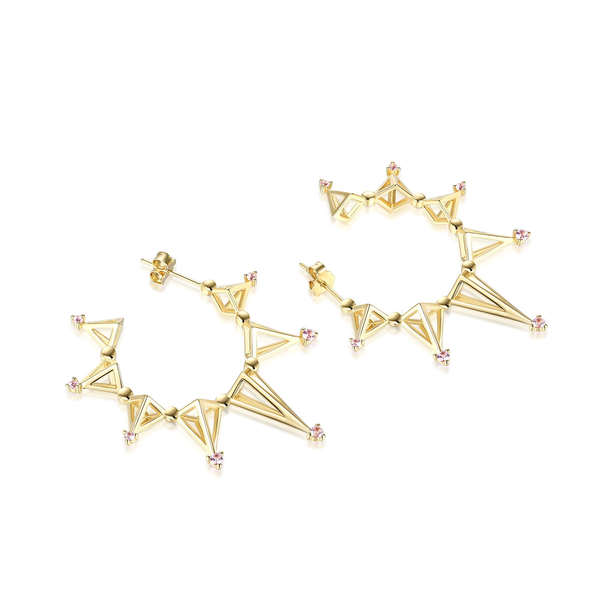 Polaris Hoops Crystals XL – Bisoulovely earrings by Bisoulovely