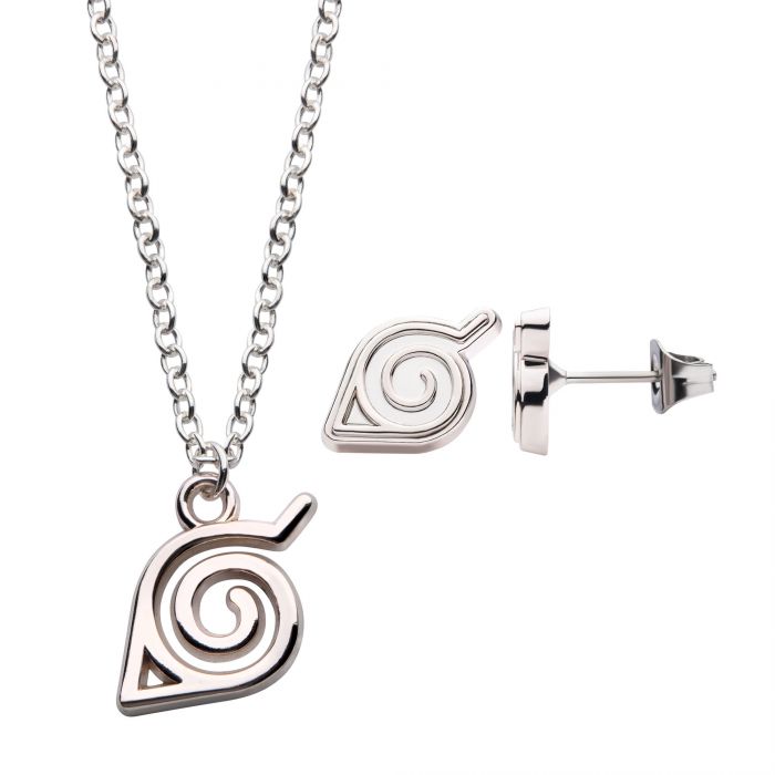 Naruto Leaf Necklace & Earring Set – Naruto collector sets by VIZ Media