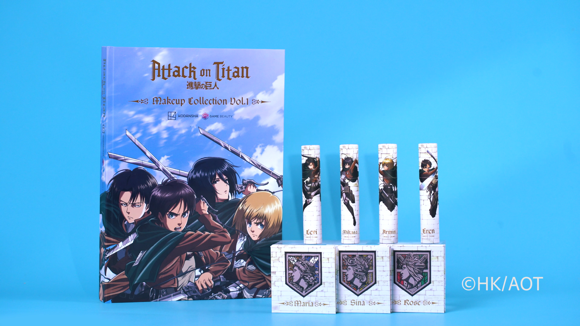 Attack on Titan Makeup Collection Vol. 1 – Anime & Gaming makeup by Game Beauty / Rude Cosmetics