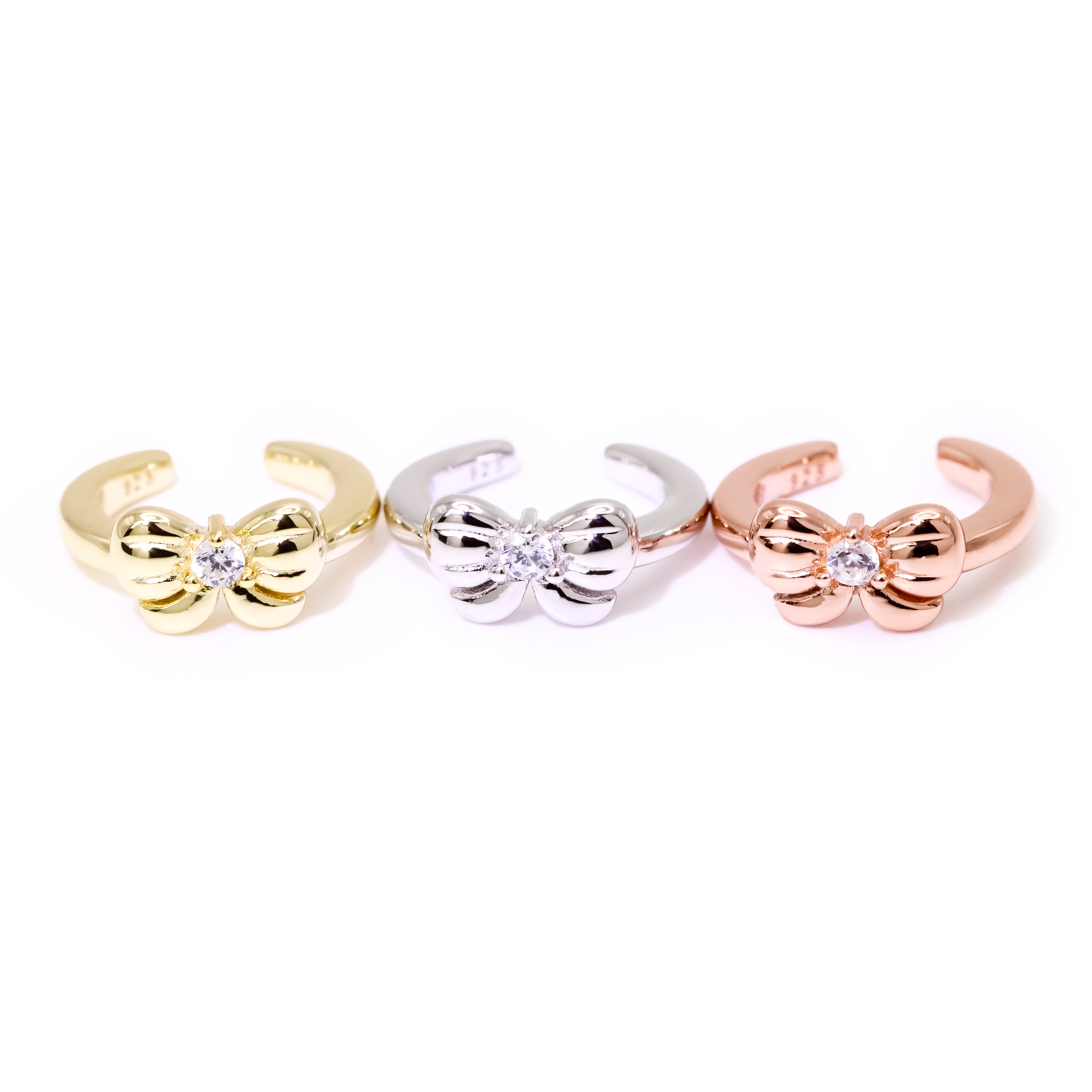 Twinkle Ribbon Ear Cuffs – Bisoulovely earrings by Bisoulovely