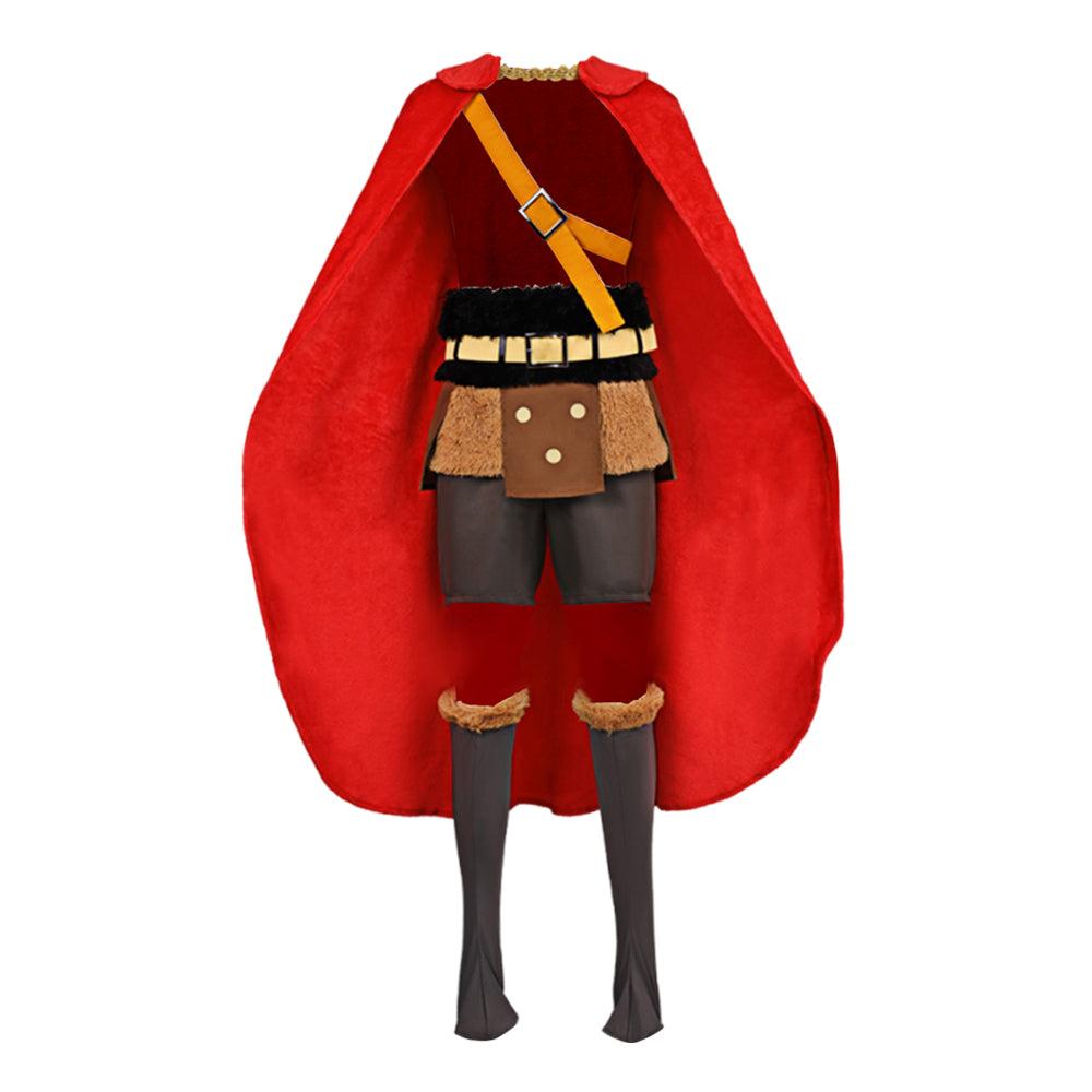 One Piece Luffy Red Cloak Outfit Pro Cosplay Costume Halloween Carnival Party Suit – One Piece one piece by CosplaySky