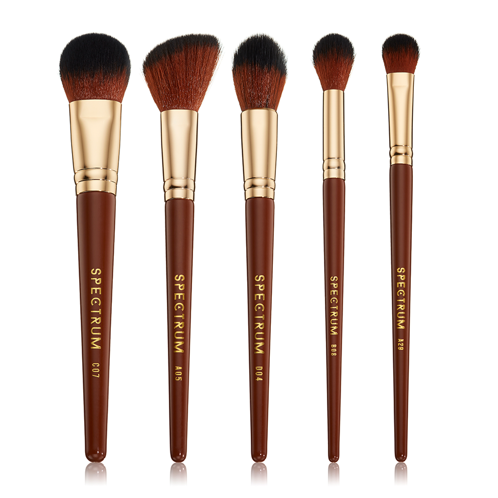 Pantherine 5 Piece Face Makeup Brush Set – Luffy brushes by spectrumcollections