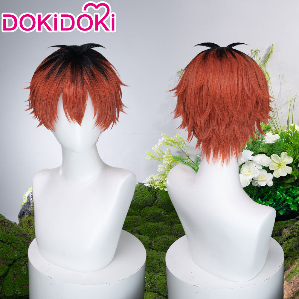 【Ready For Ship】DokiDoki Anime Manga Cosplay Wig Short Red Black Hair – Frieren: Beyond Journey's End frieren by Dokidokicos