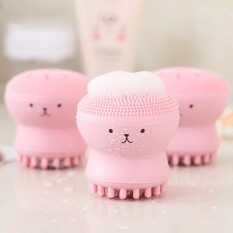 1PC Kawaii Cute Silicone Deep Pore Face Cleansing Brush – Anime brushes by The Kawaii Shoppu