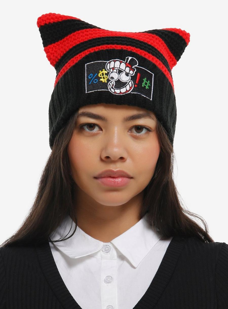 The Amazing Digital Circus Caine Stripe Ear Beanie – Anime hats by Hot Topic