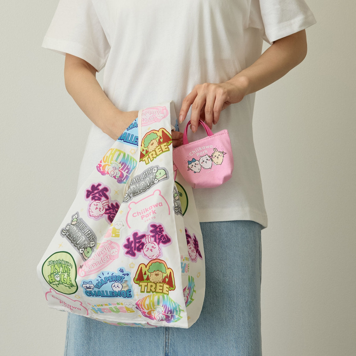 Chiikawa Park Eco Bag with Mini Bag -- Theme Design – Anime bags by Gray Parker Service