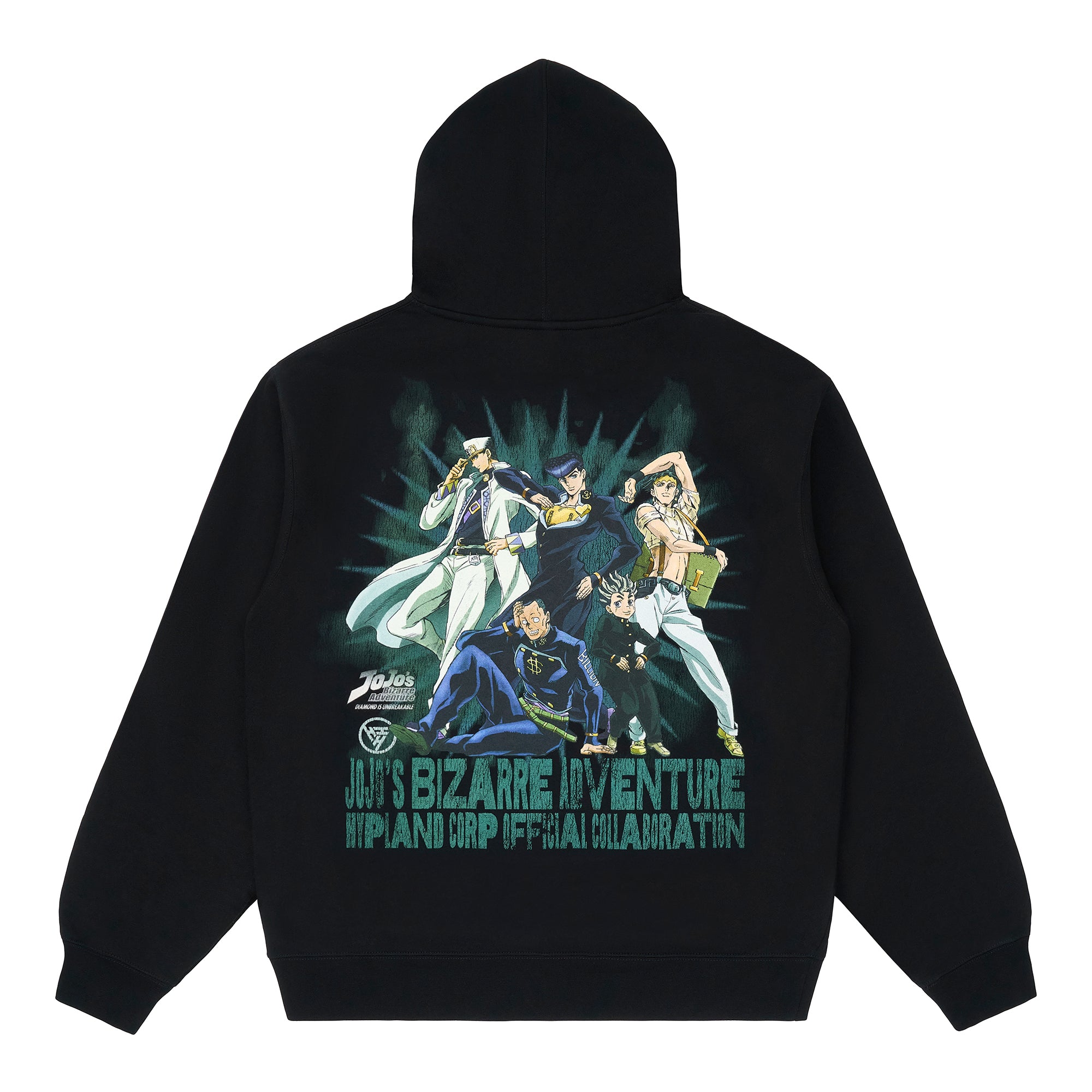 JOJO DIAMOND UNBREAKABLE GROUP HOODIE (BLACK) – JoJo hoodies by Hypland