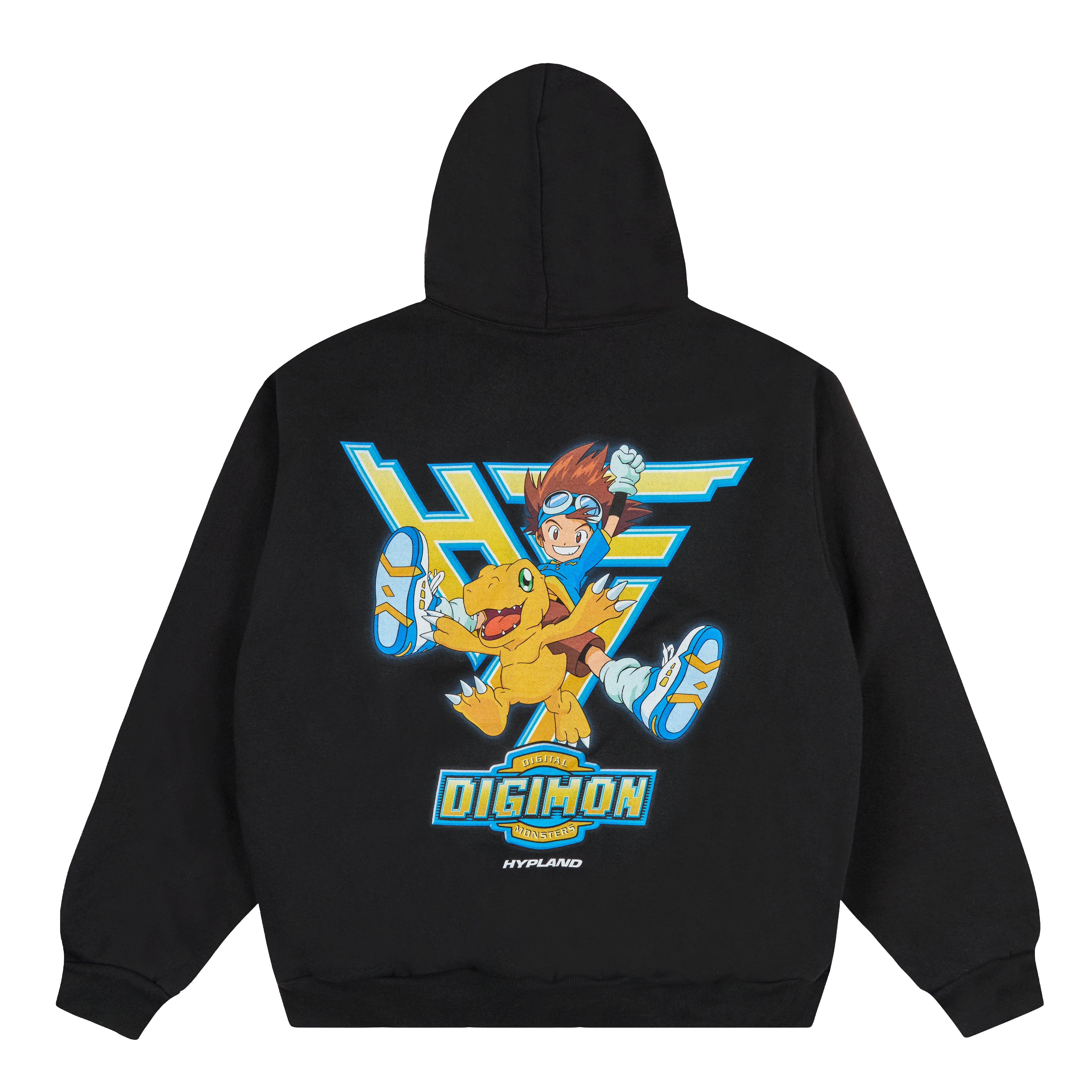 DIGIMON HYPLAND LOGO HOODIE (BLACK) – Digimon hoodies by Hypland