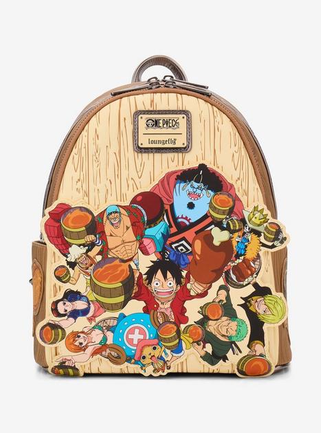 Loungefly One Piece Group Portrait Wood Grain Mini Backpack – One Piece backpacks by Loungefly