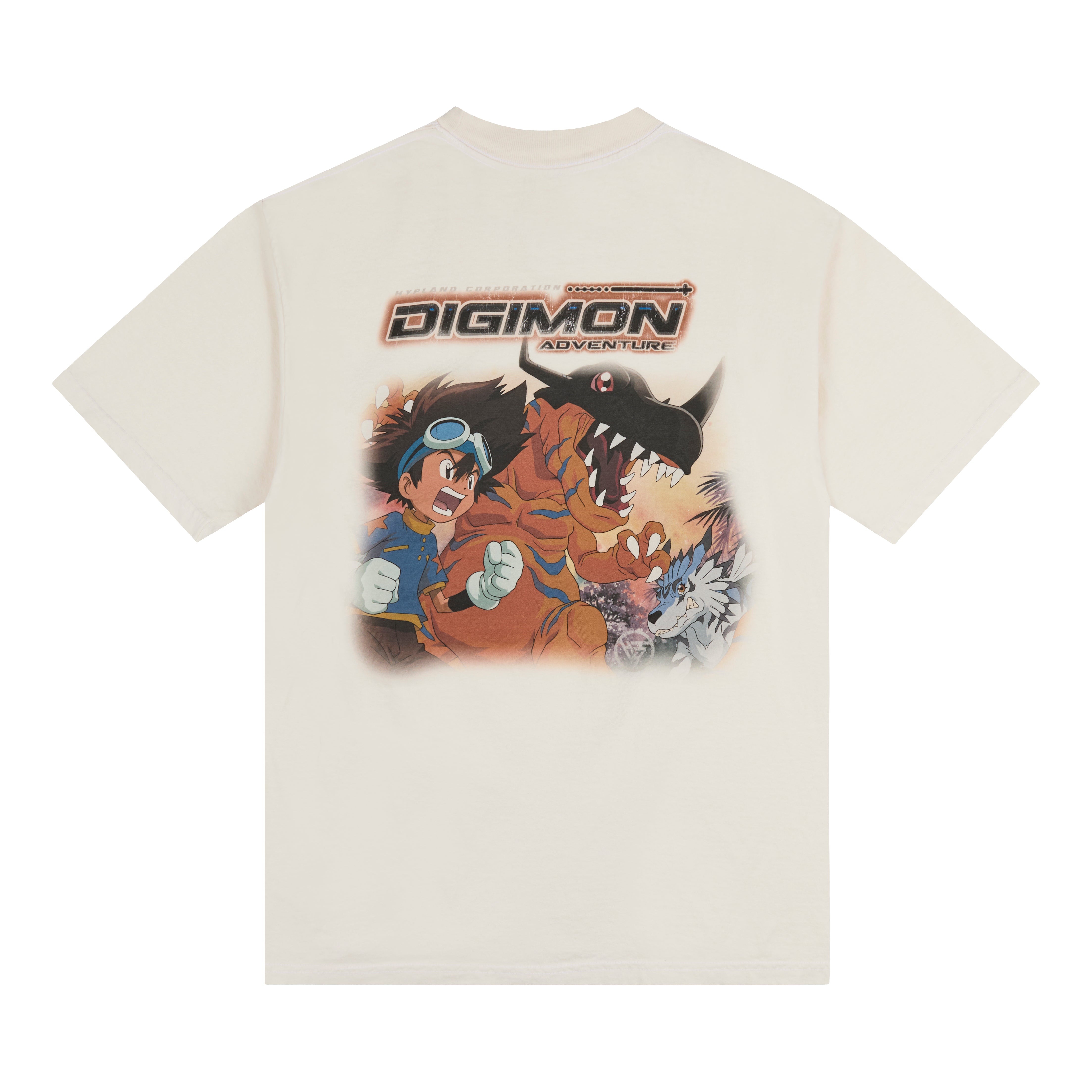 DIGIMON TAI GREYMON JUMBO PRINT SHIRT (OATMEAL) – Digimon shirts by Hypland