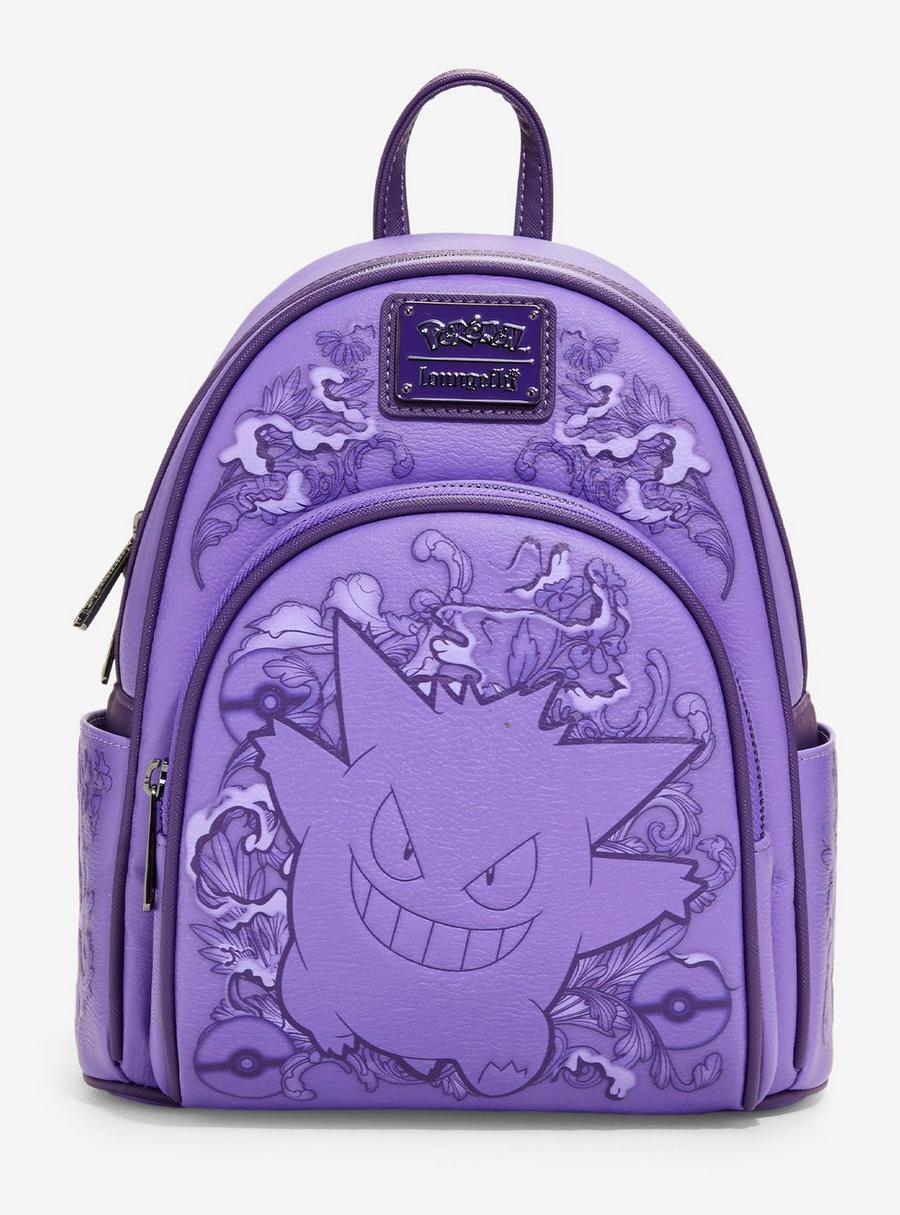 Loungefly Pokémon Gengar Purple Floral Mini Backpack – Pokémon backpacks by Loungefly