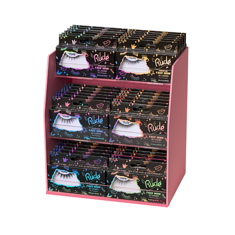 Essential 3D Faux Mink Pink Display Set – Luffy gift sets by rudecosmetics