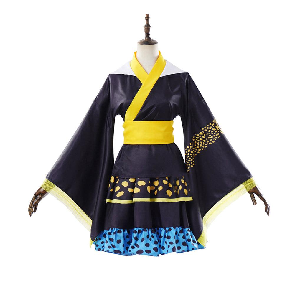 One Piece Trafalgar D. Water Law Black Dress Cosplay Costume Halloween Carnival Party Suit – One Piece one piece by CosplaySky
