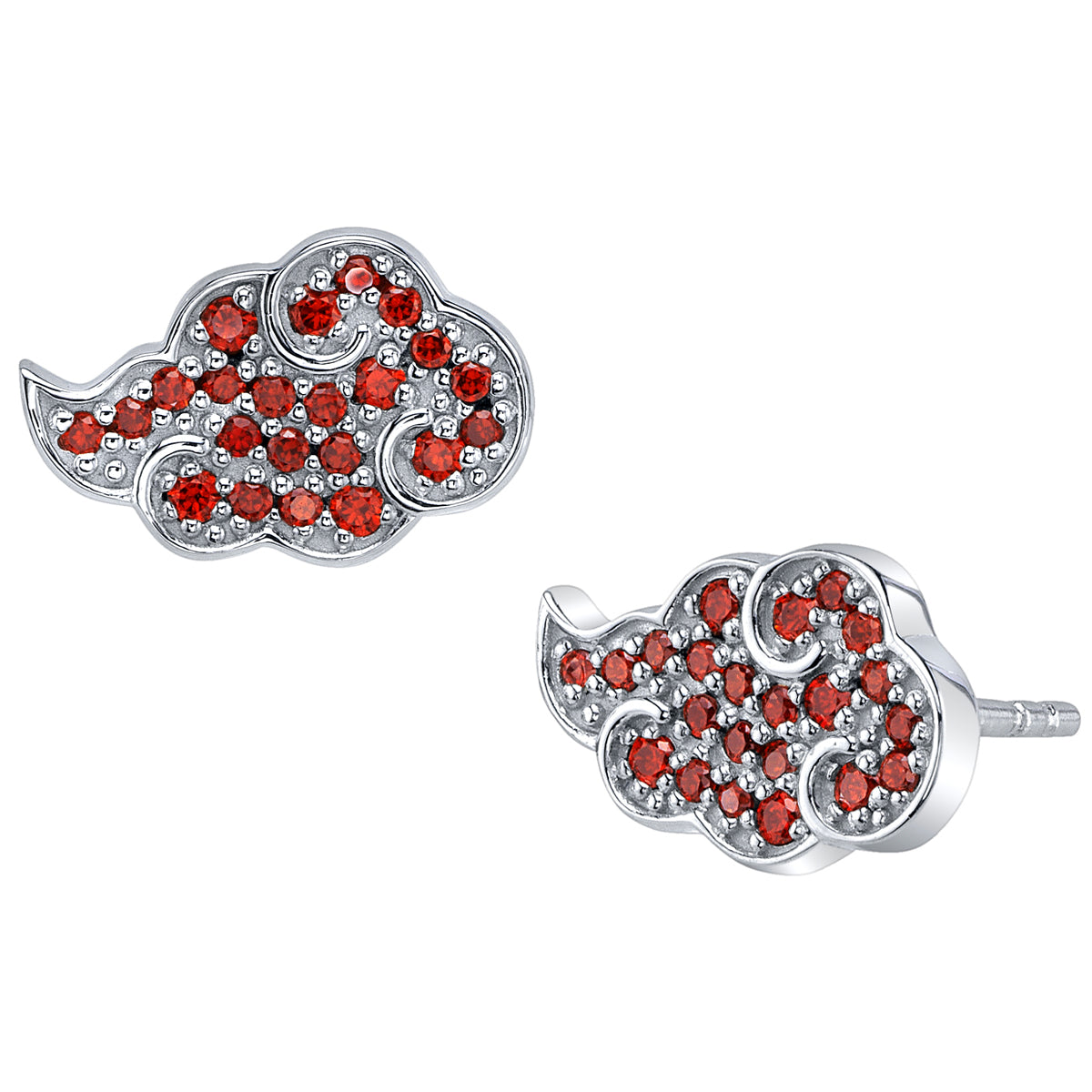 Naruto Shippuden X RockLove Akatsuki Cloud Earrings – Naruto earrings by RockLove