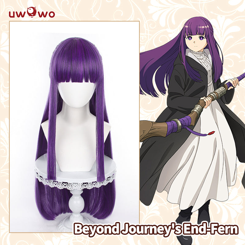 Uwowo Anime Frieren: Beyond Journey's End Fern Cosplay Wig Long Purple Hair – Frieren frieren by Uwowo Cosplay