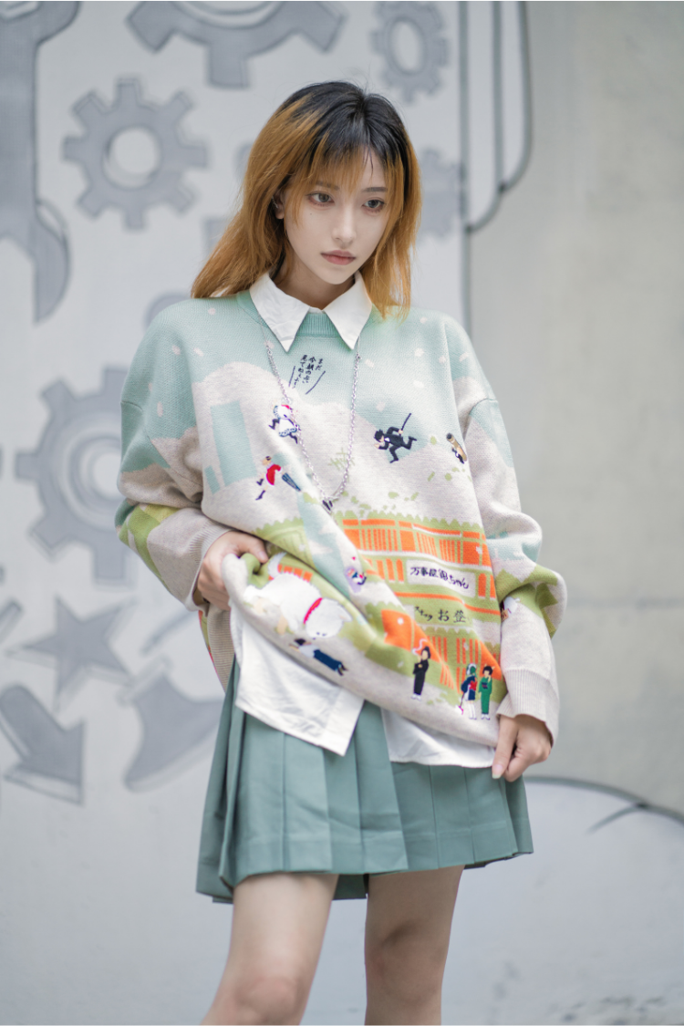 Gintama - Yorozuya in the Snow Day Sweater – Bleach hoodies by Bibisama Apparel