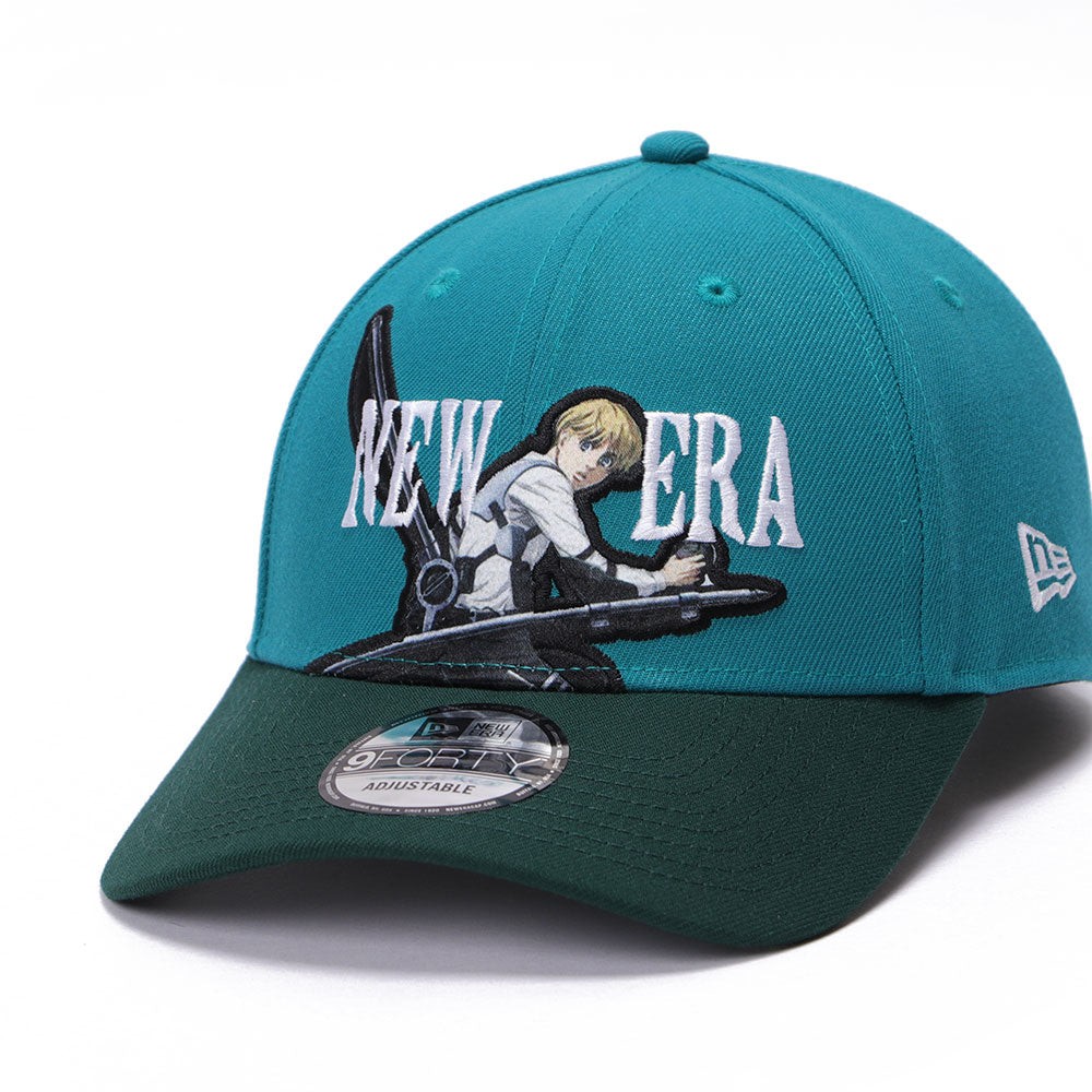 New Era x Attack on Titan Armin Aqua 9FORTY Adjustable Cap – Attack on Titan hats by New Era