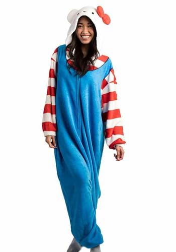 Hello Kitty Cosplay Union Suit Costume for Adults – Hello Kitty hello kitty by HalloweenCostumes.com