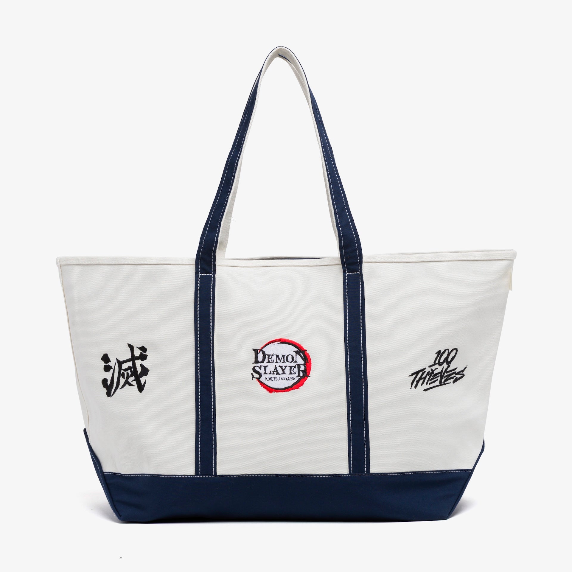 Demon Slayer Tote Bag - Cream – Demon Slayer bags by 100 Thieves